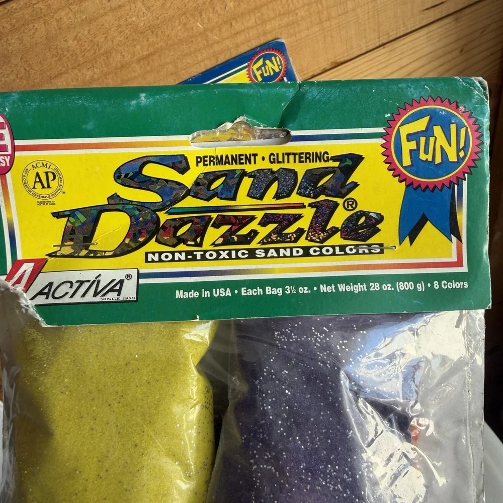 Variety of Activa Scenic Sands/ Sand Dazzle VTG Craft Old Stock Multi Colors 3pk